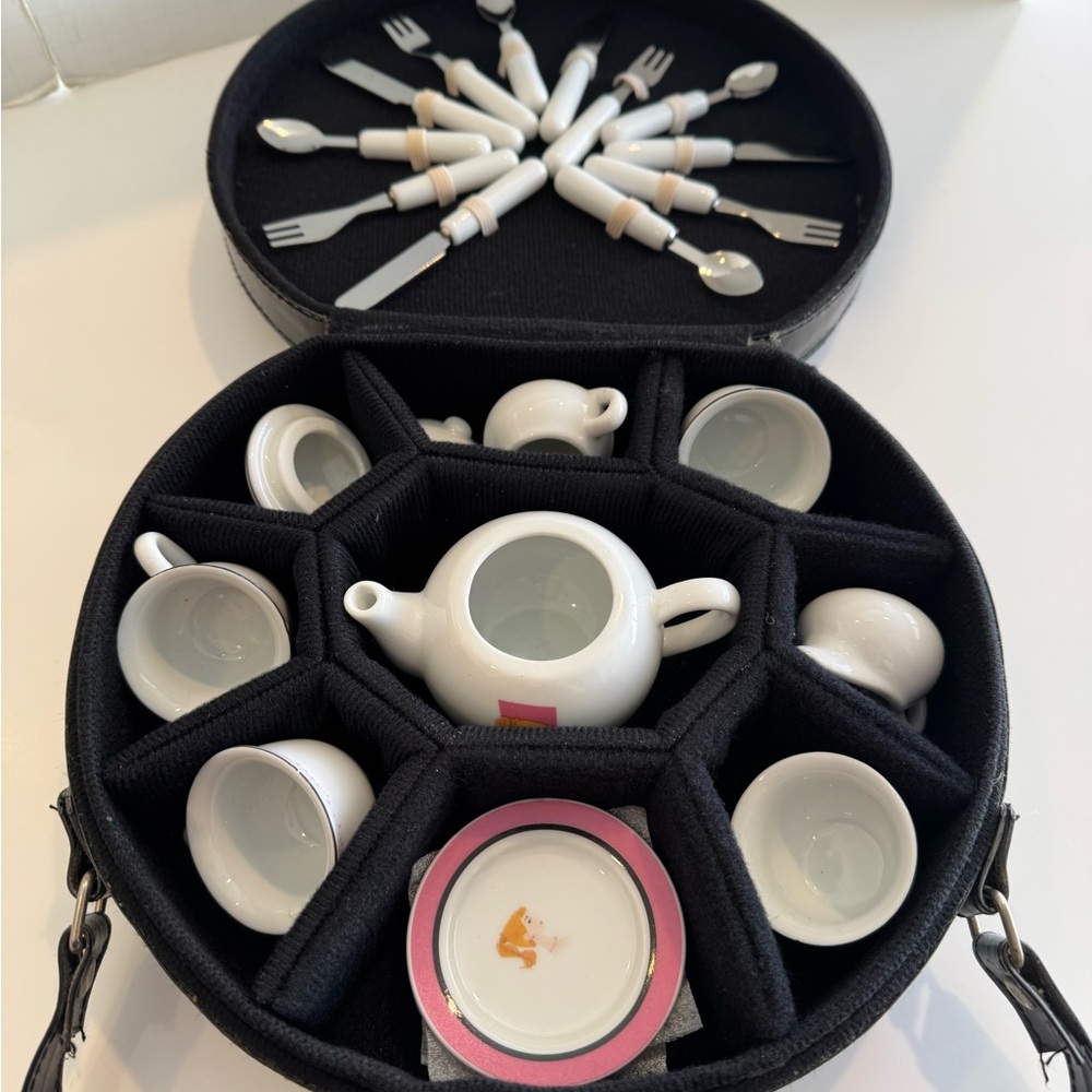 Vintage Barbie Mattel Mini Porcelain Tea Set 35th Anniversary Limited Edition